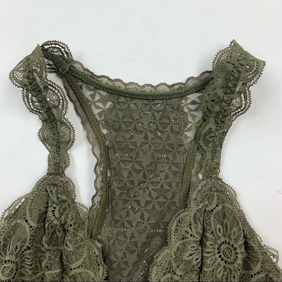 Aerie Green Lace Bra Medium - Picture 4 of 9